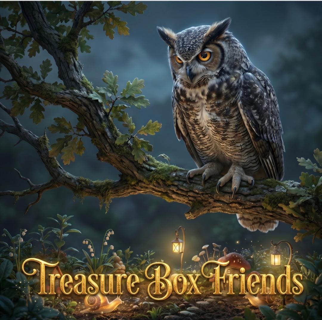 Short sleeve TreasureBoxFriends.com owl tee shirt